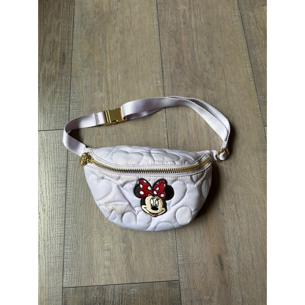 Stoney Clover Lane x Disney Minnie Mouse Lavender Quilted Heart Fanny Pack Bag